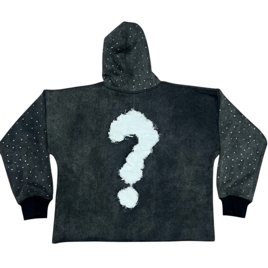 "GMTD" Oversized Cropped Hoodie